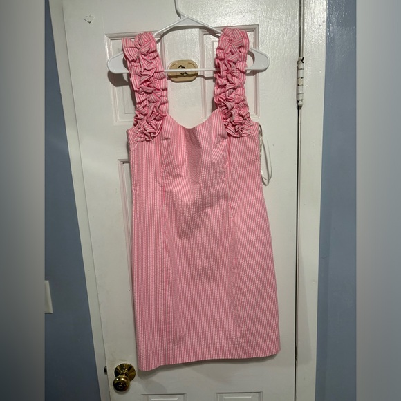 Pink and white striped Lily Pulitzer dress size 8 - Picture 1 of 1
